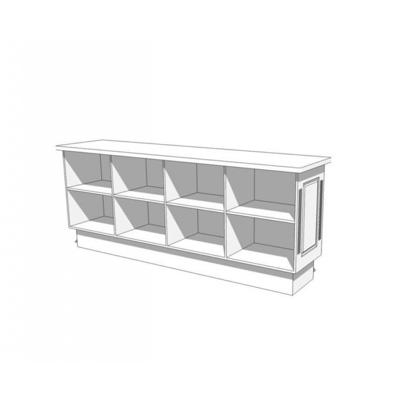 Image 1 : Authentische weiße Ladentheke aus ...