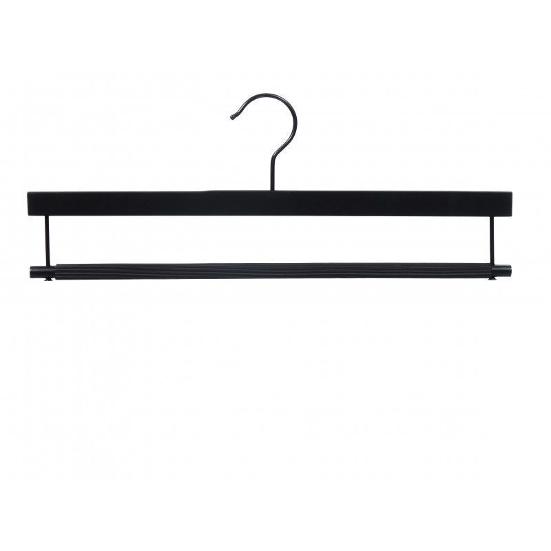 10 Kleiderbugel schwarz mit bar 38 cm : Cintres magasin