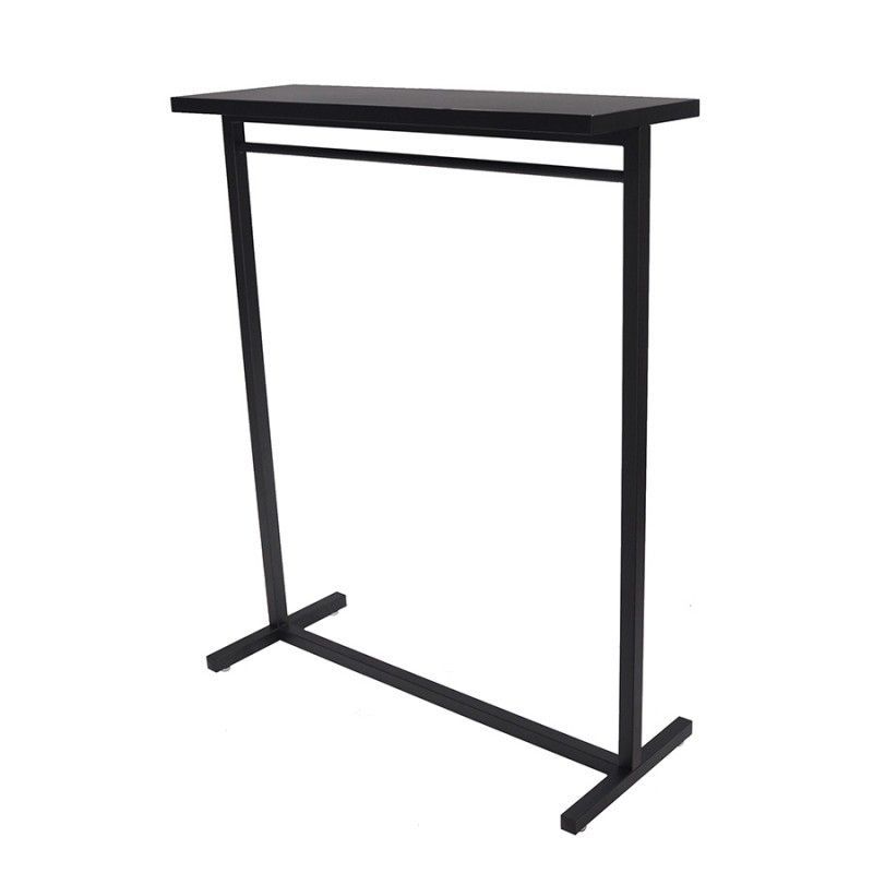Ladengondel aus schwarzem Stahl.
Die Ladengondel ist ideal, um Ihre ... Ladengondel aus schwarzem Stahl H 154 X 125 X 50 CM : Mobilier shopping