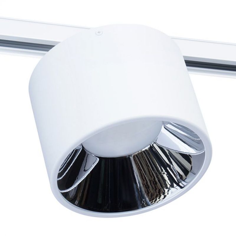 LED spotlight white 30W 3000K for three phase track : Eclairage