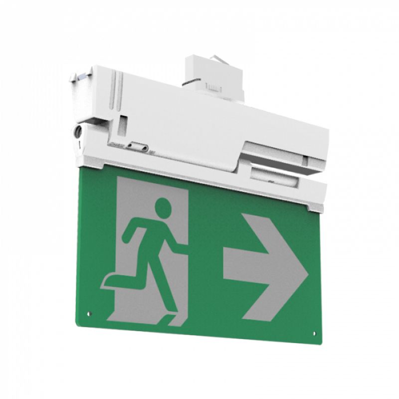 LED track lighting for emergency exits : securite shopping