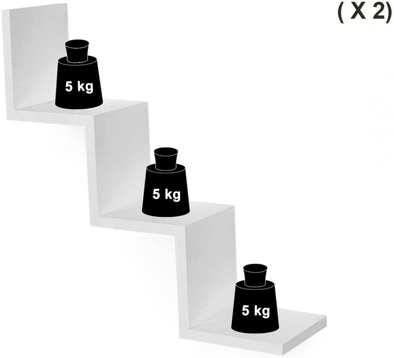 Image 4 : Lot de 2 étagères ...