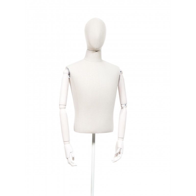 Image 4 : Male style vintage mannequin bust ...