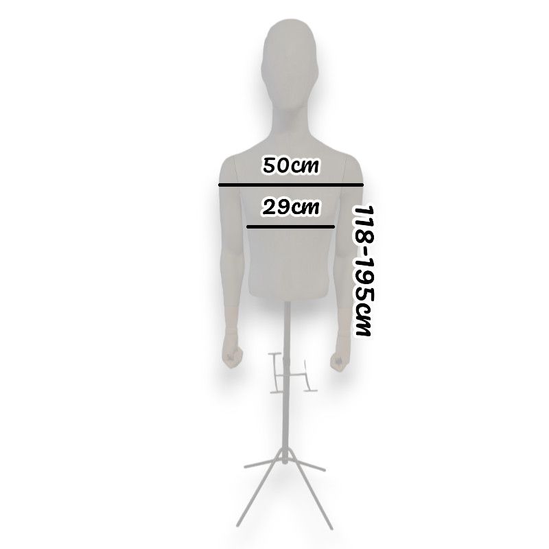 Image 1 : Elegant Male Bust mannequins with ...