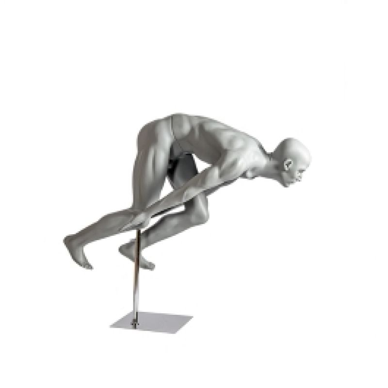 Male display dummy in diving position : Mannequins vitrine
