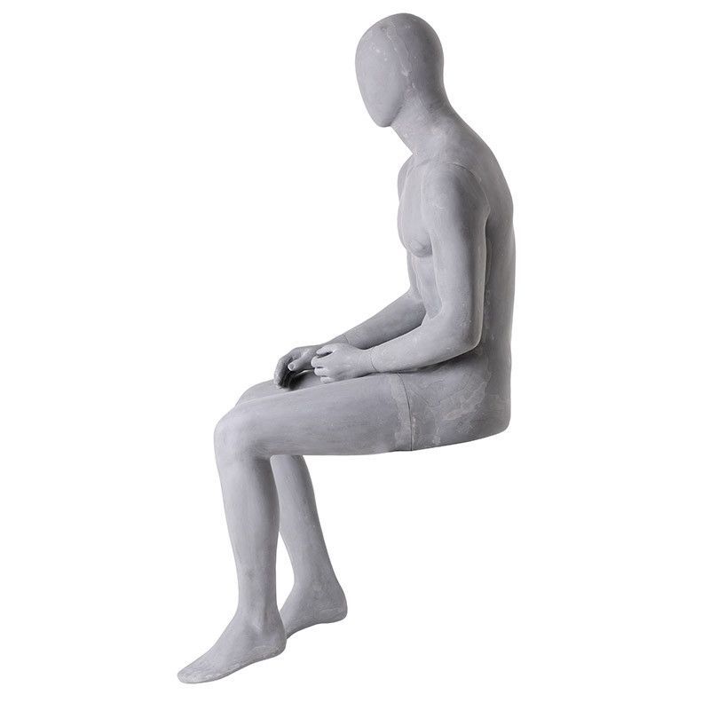 Image 2 : Male grey window display mannequin ...