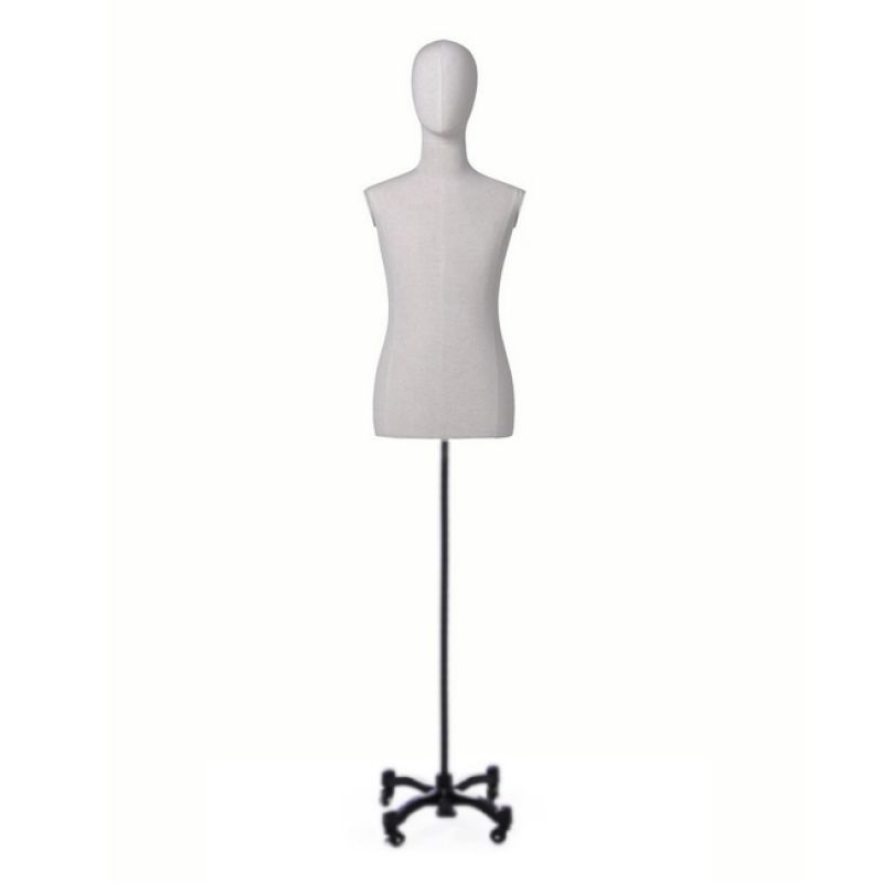 Male fabric bust with head on tripod base : Bust shopping