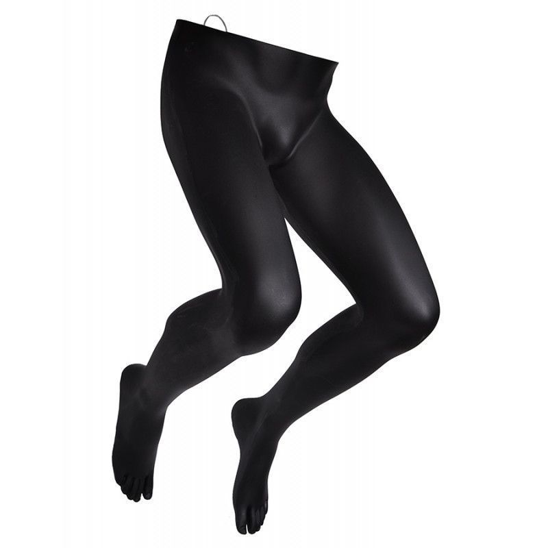 Male leg mannequin to hang with hook black color : Mannequins vitrine