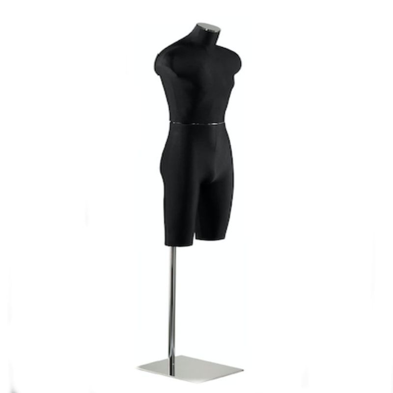 Male mannequin bust with metal fastening : Bust shopping