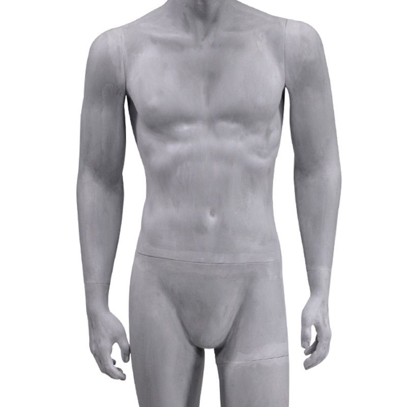 Image 2 : Grey finish male mannequin egg ...