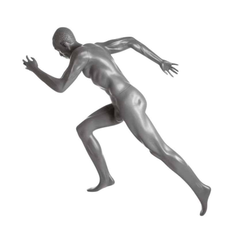 Image 1 : Mannequin who's man running ...
