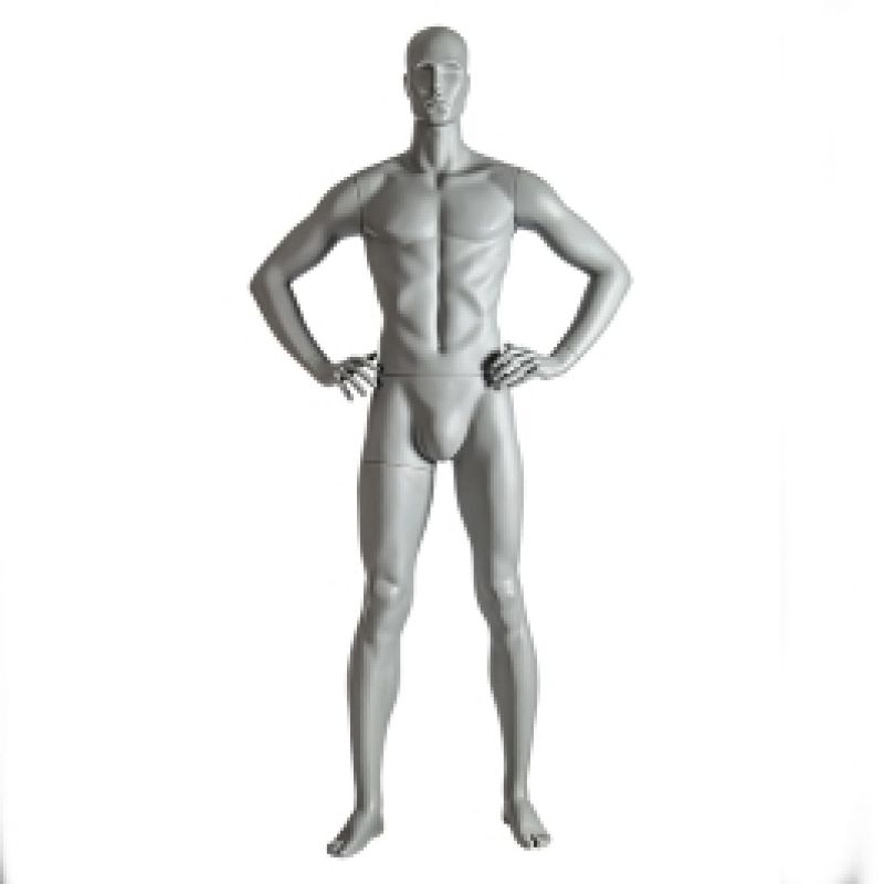 Male mannequin sport hands on hips : Mannequins vitrine