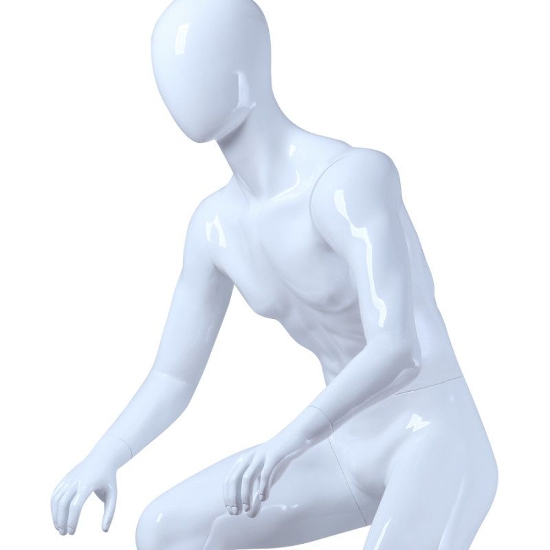 Image 1 : Mannequin in bike position. White ...