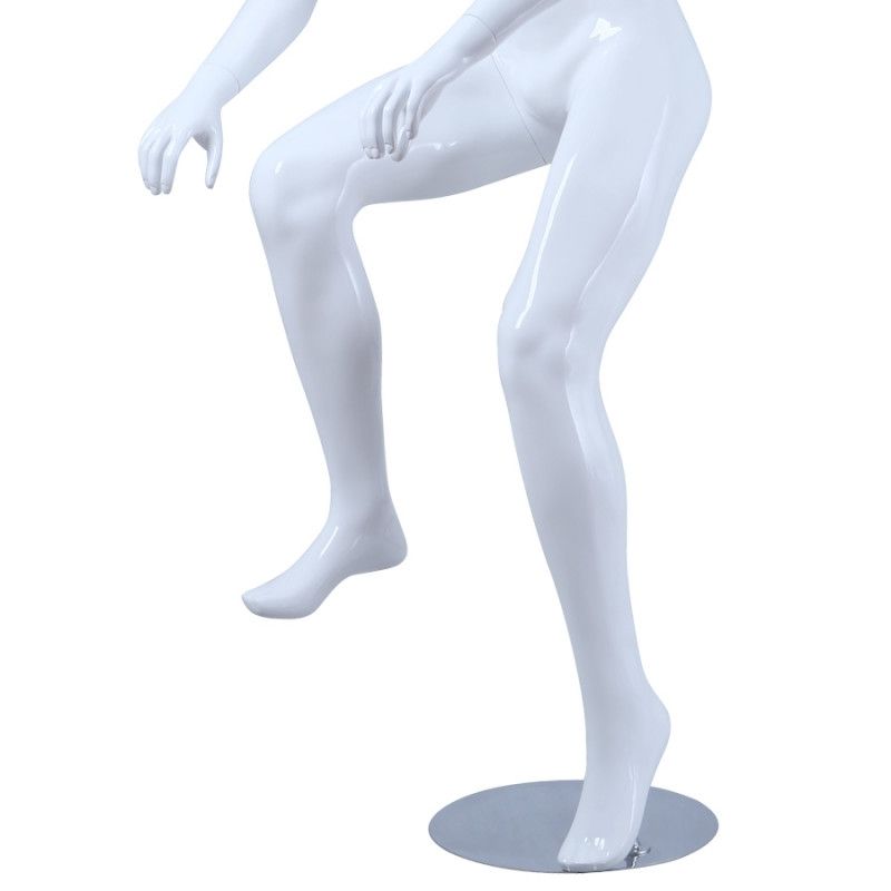 Image 2 : Mannequin in bike position. White ...