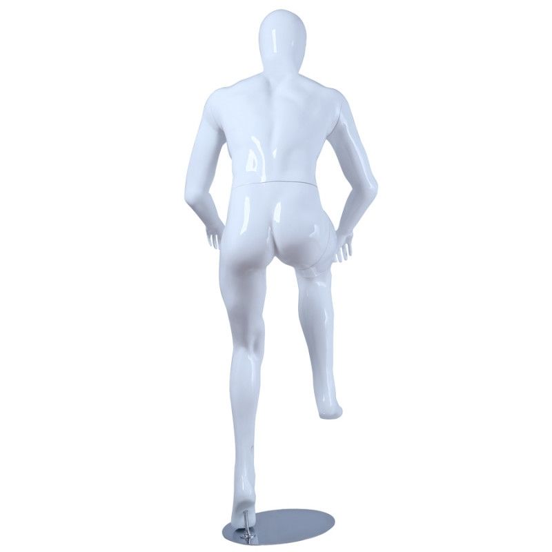 Image 4 : Mannequin in bike position. White ...