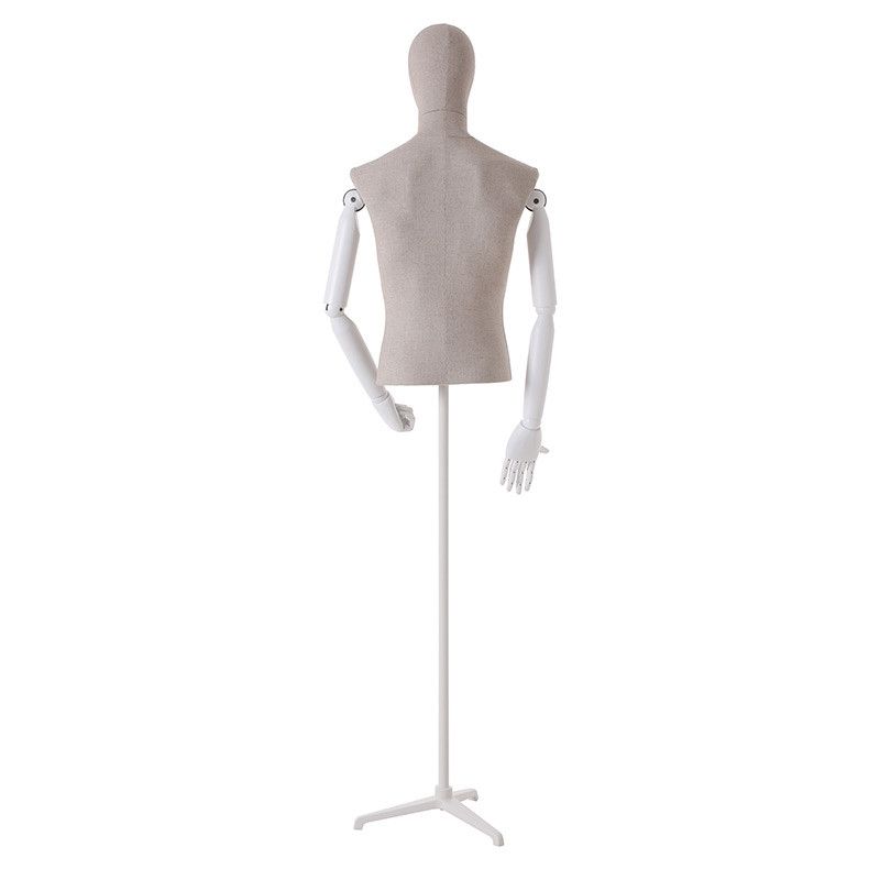 Image 3 : Male mannequins torso vintage linen ...