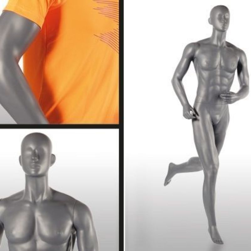 Image 4 : Window mannequin male running. Sports ...
