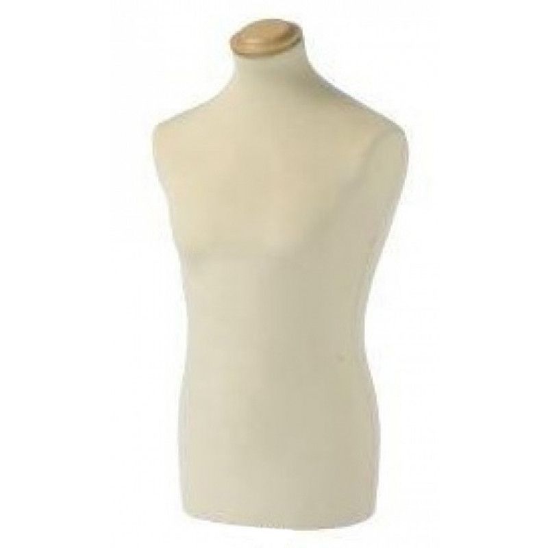 Male tailor bust cream fabrik without base : Bust shopping