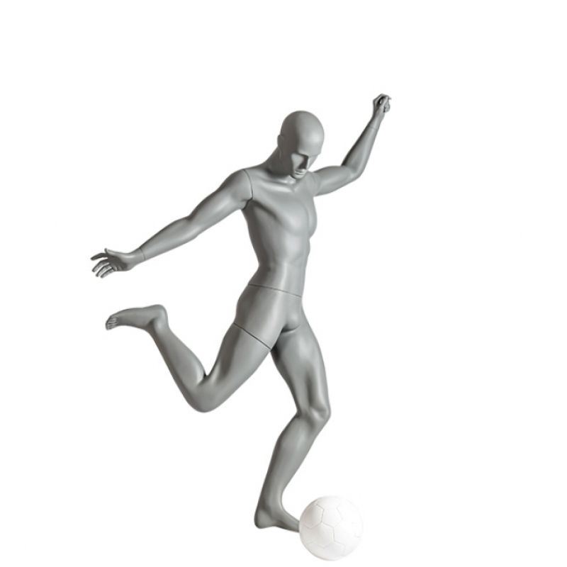 Image 2 : Gray (RAL7042) male window mannequin ...