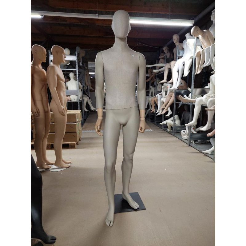 Image 1 : Male window mannequin in fabric ...