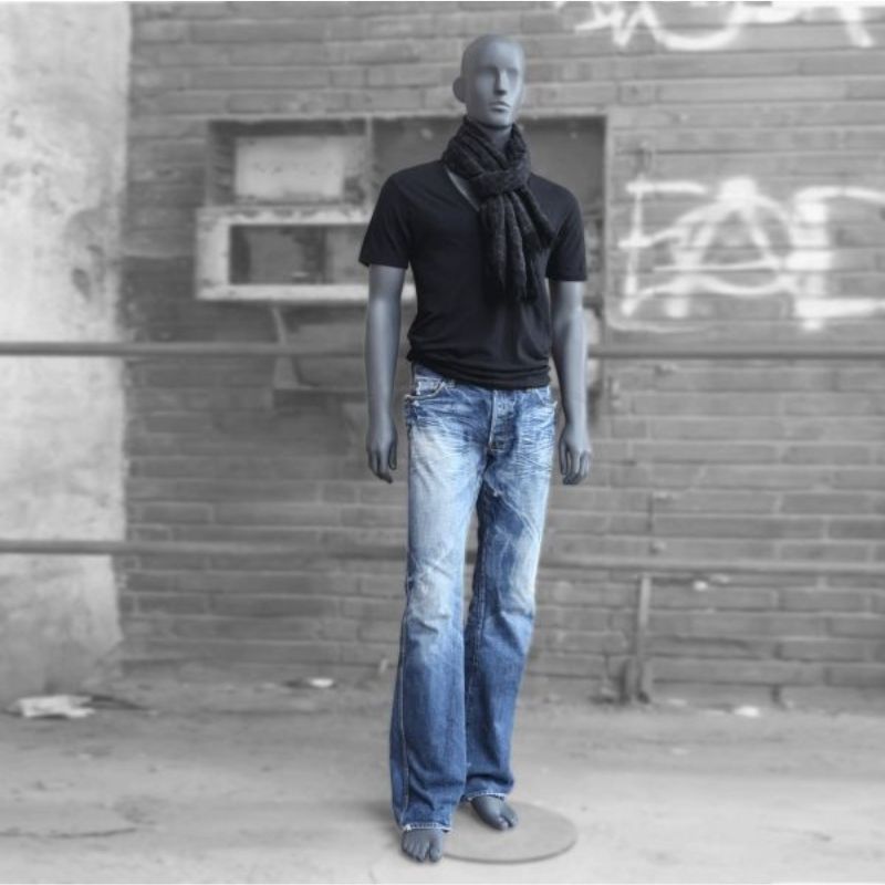 Image 1 : Man mannequin graphite grey