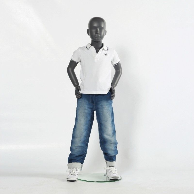 Image 1 : Manichini bambino 6 anni grigio ...