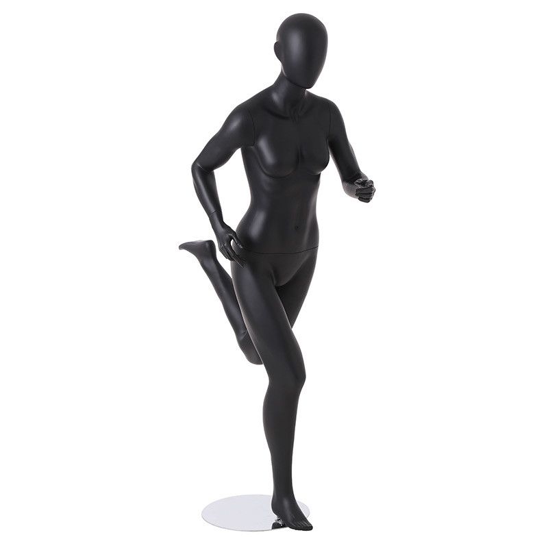 Image 5 : Manichini donna running colore nero ...