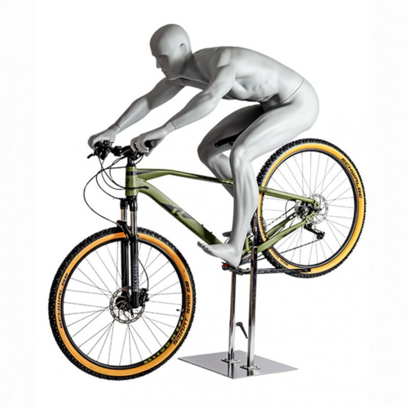 Manichino uomo Mountainbike per mountain biker in azione. Crea la ... Manichini uomo mountainbike : Mannequins vitrine