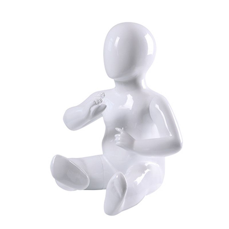 Image 1 : Manichini bambino seduto colore bianco ...