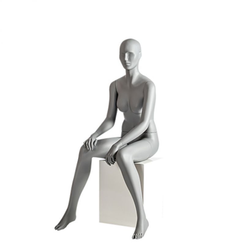 Image 1 : Manichino donna astratto grigio (RAL7042 ...