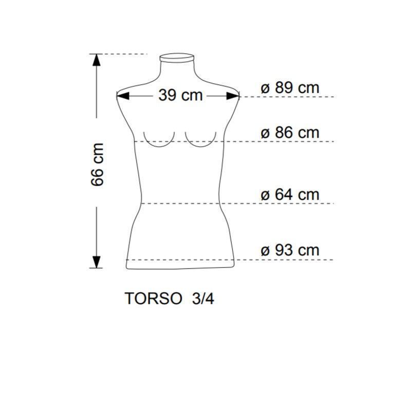 Image 1 : Torso modello donna in colore ...