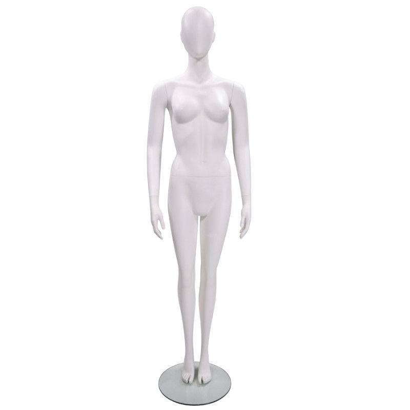 Manichino donna con testa i base cristal : Mannequins vitrine