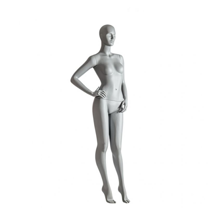 Image 1 : Manichino donna grigio (RAL7042), astratto ...