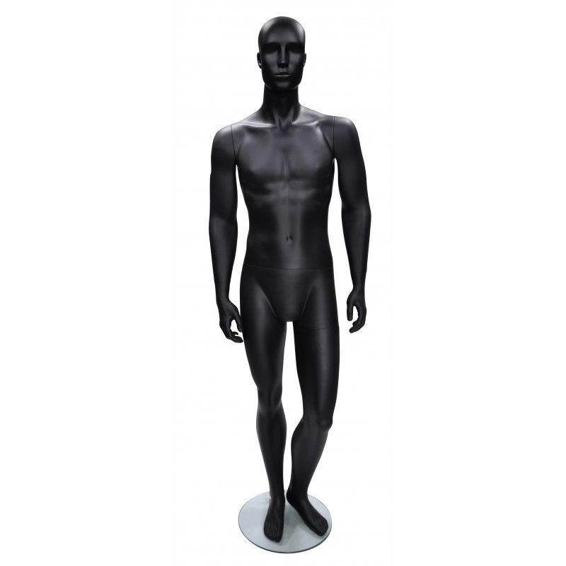 Manichino uomo astratto colore nero : Mannequins vitrine