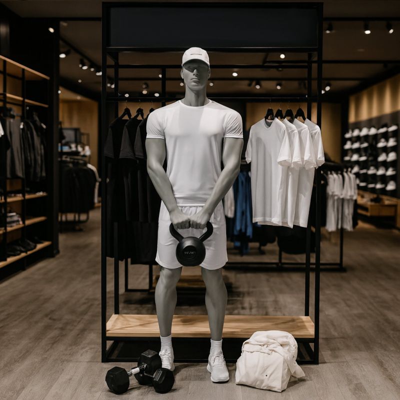 Image 4 : Maniqu&iacute; Deportivo Masculino gris (RAL ...