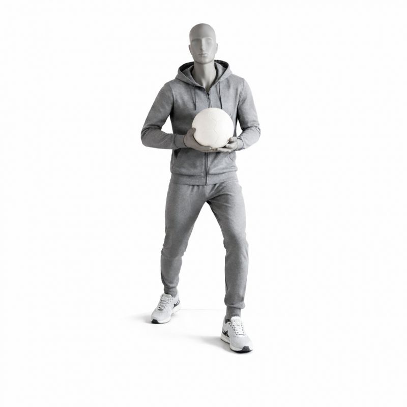 Image 5 : Maniqu&iacute; gris (RAL7042) de deportista ...