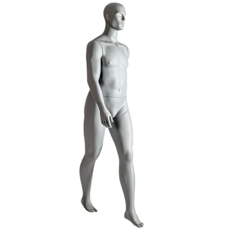 Maniquí Hombre Gris Sólido, 39 cm ancho