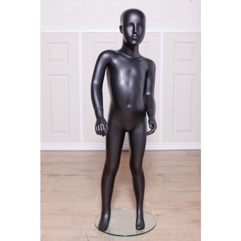 Maniqui infantil 6 anos negro con cabeza : Mannequins vitrine