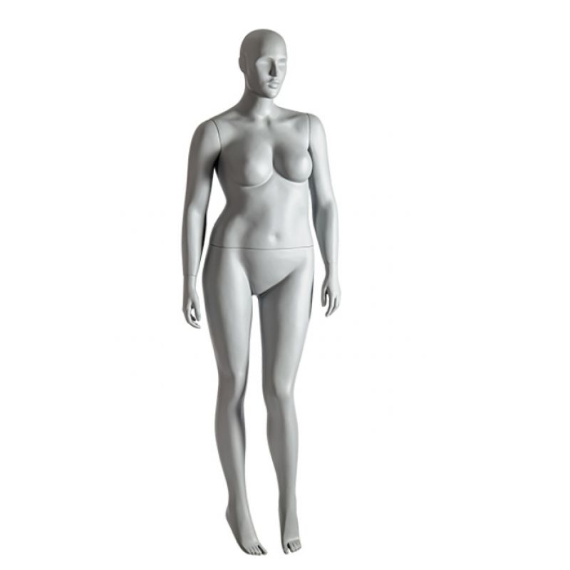 Image 1 : Maniquí mujer talla grande gris ...