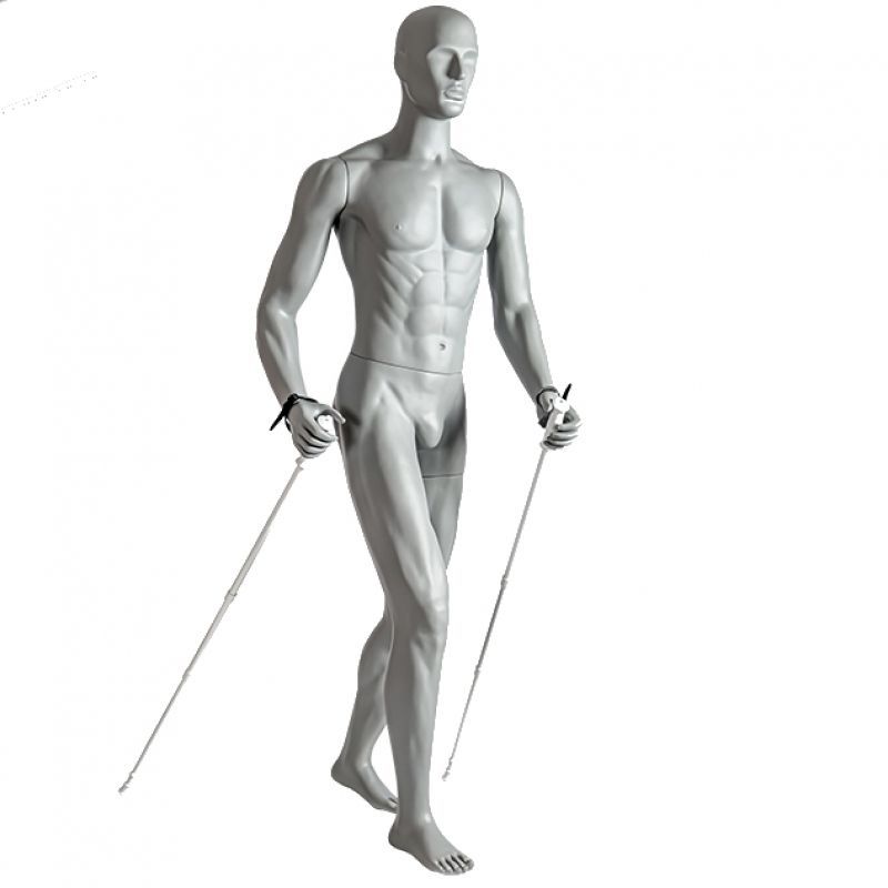 Explora la aventura del senderismo con nuestro Maniquí deportivo para ... Maniquí sport hombre trekking : Mannequins vitrine