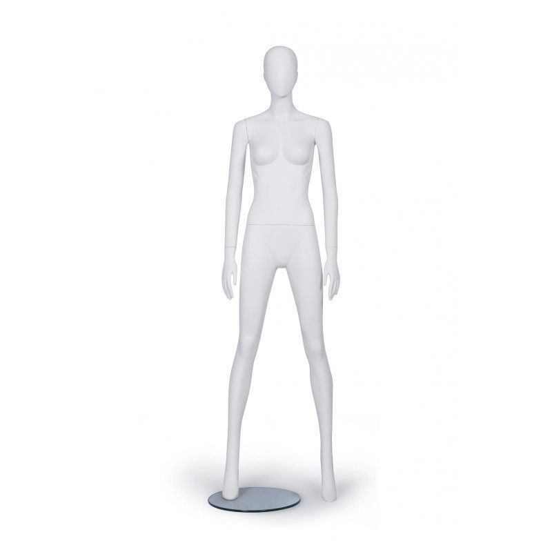 Maniquies senora cuerpo recto color blanco : Mannequins vitrine