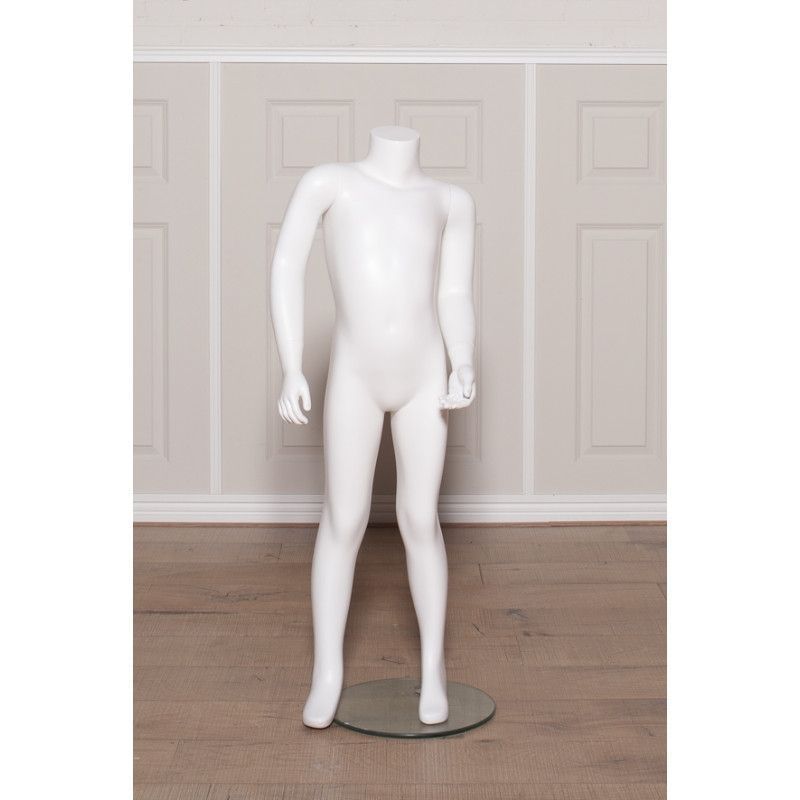 Mannequin child 6 years old headless white color : Mannequins vitrine