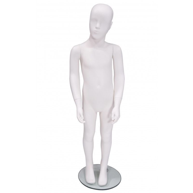 Mannequin de vitrine enfant 4 ans blanc : Mannequins vitrine