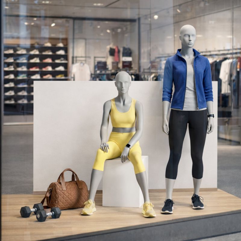 Image 4 : Mannequin de vitrine femme abstrait ...