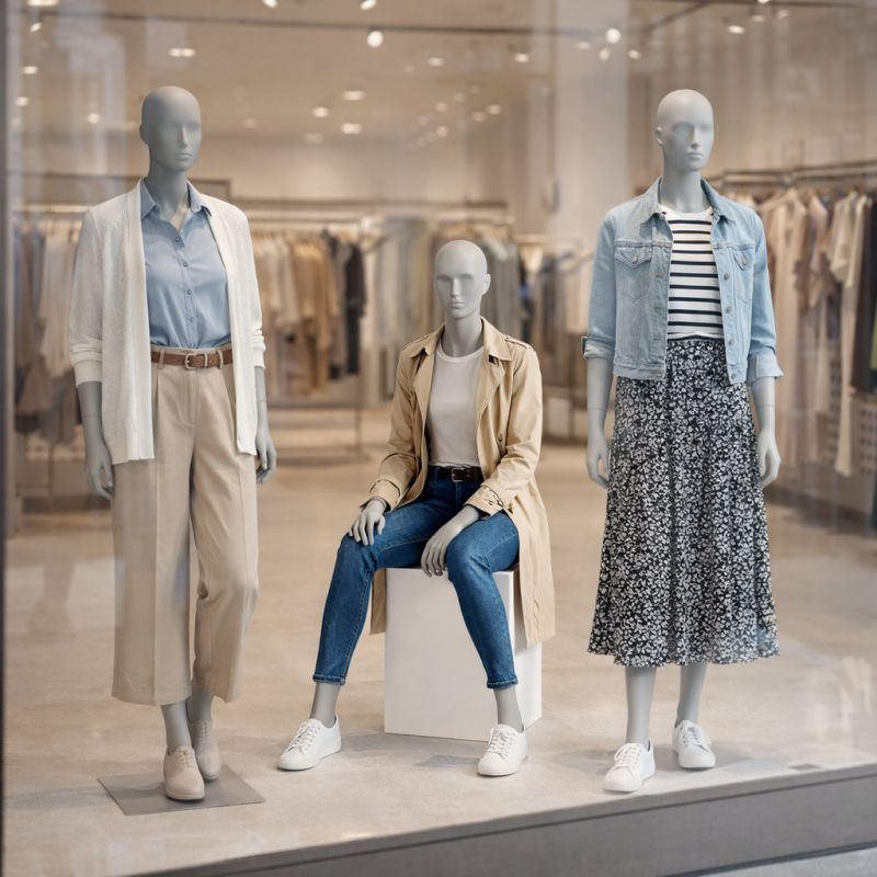 Image 6 : Mannequin de vitrine femme abstrait ...