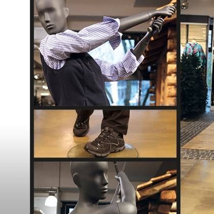 Image 2 : Mannequin de vitrine femme golf ...