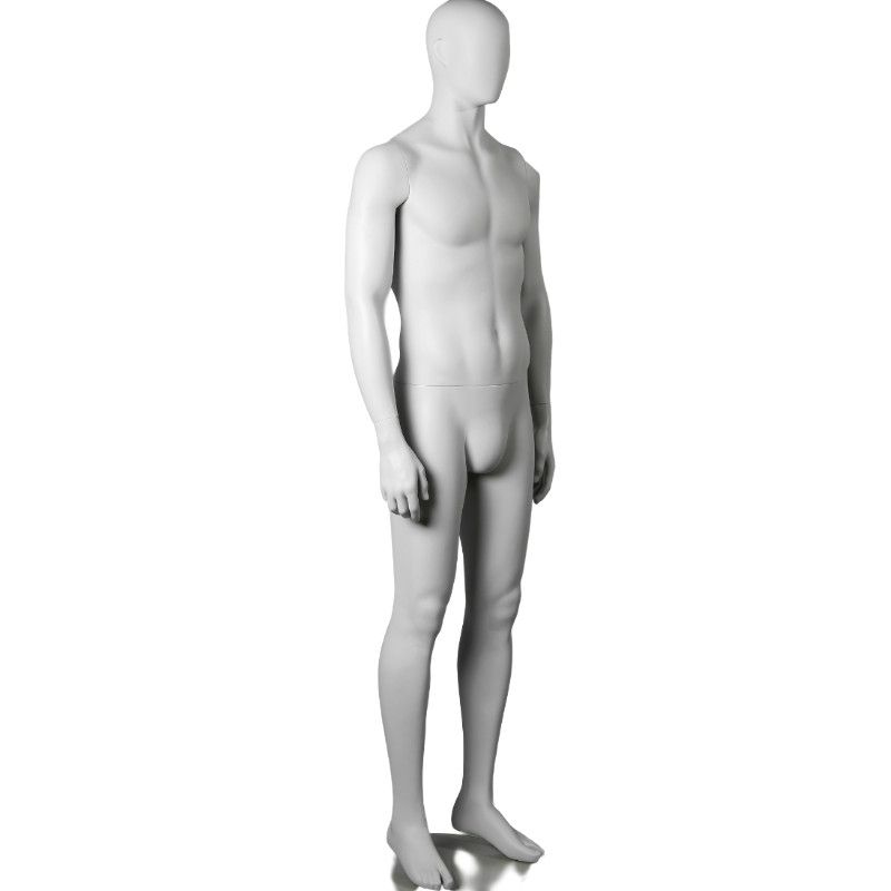 Image 5 : mannequin homme abstrait gris clair ...