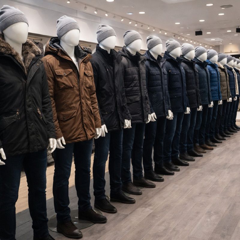 Image 7 : Mannequin vitrine homme abstrait blanc ...