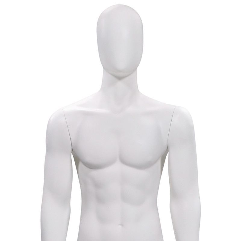 Image 2 : Mannequin vitrine homme abstrait blanc ...