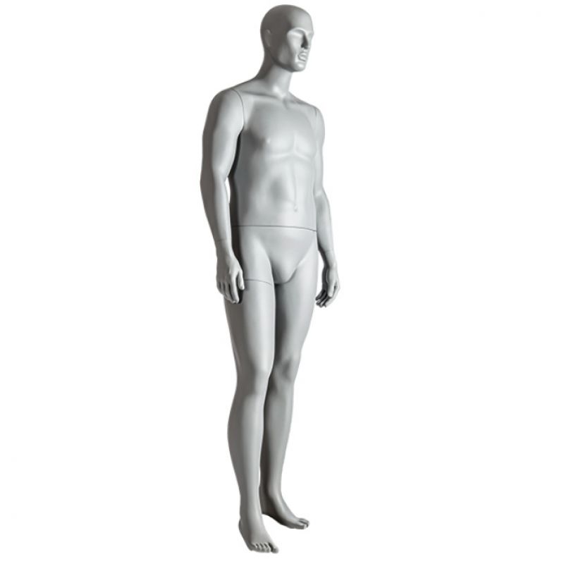 Image 1 : Mannequin de vitrine homme gris ...